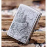 Zippo Classic 20855 — матовая зажигалка с эмблемой